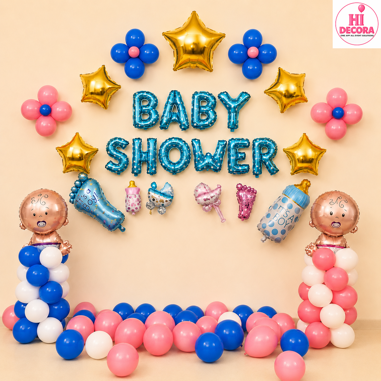 Five Star Baby Shower Decor
