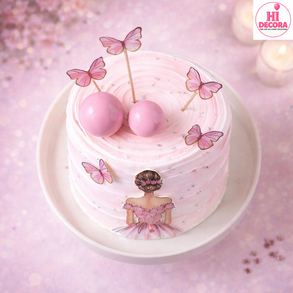 Bride Butterfly Cake 