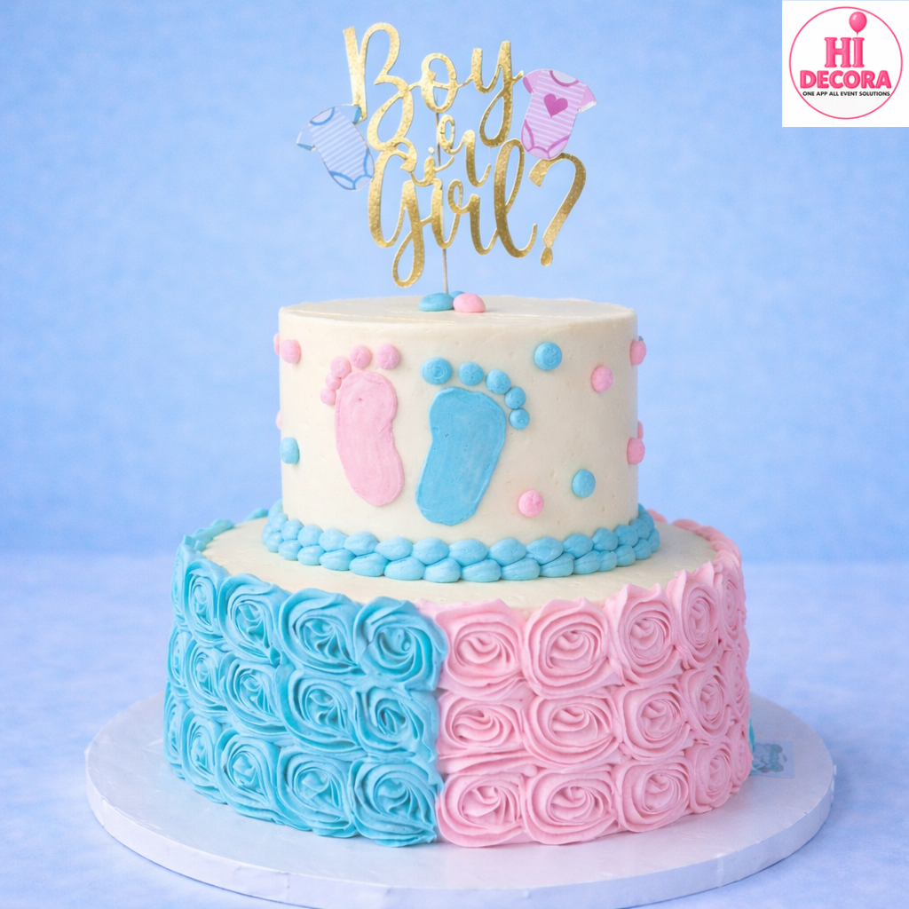 Precious Moment Baby Reveal Cake 