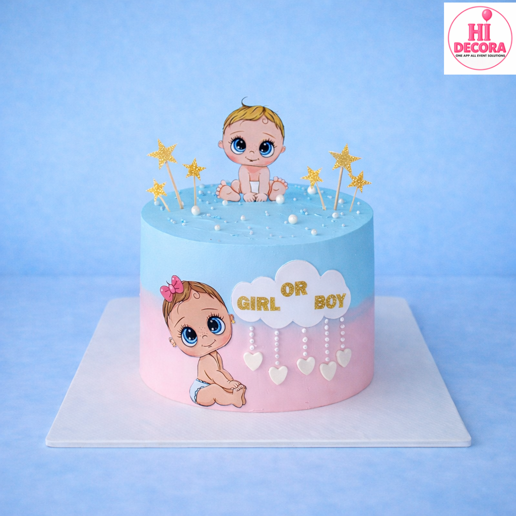 He Or She Baby Dream Cake