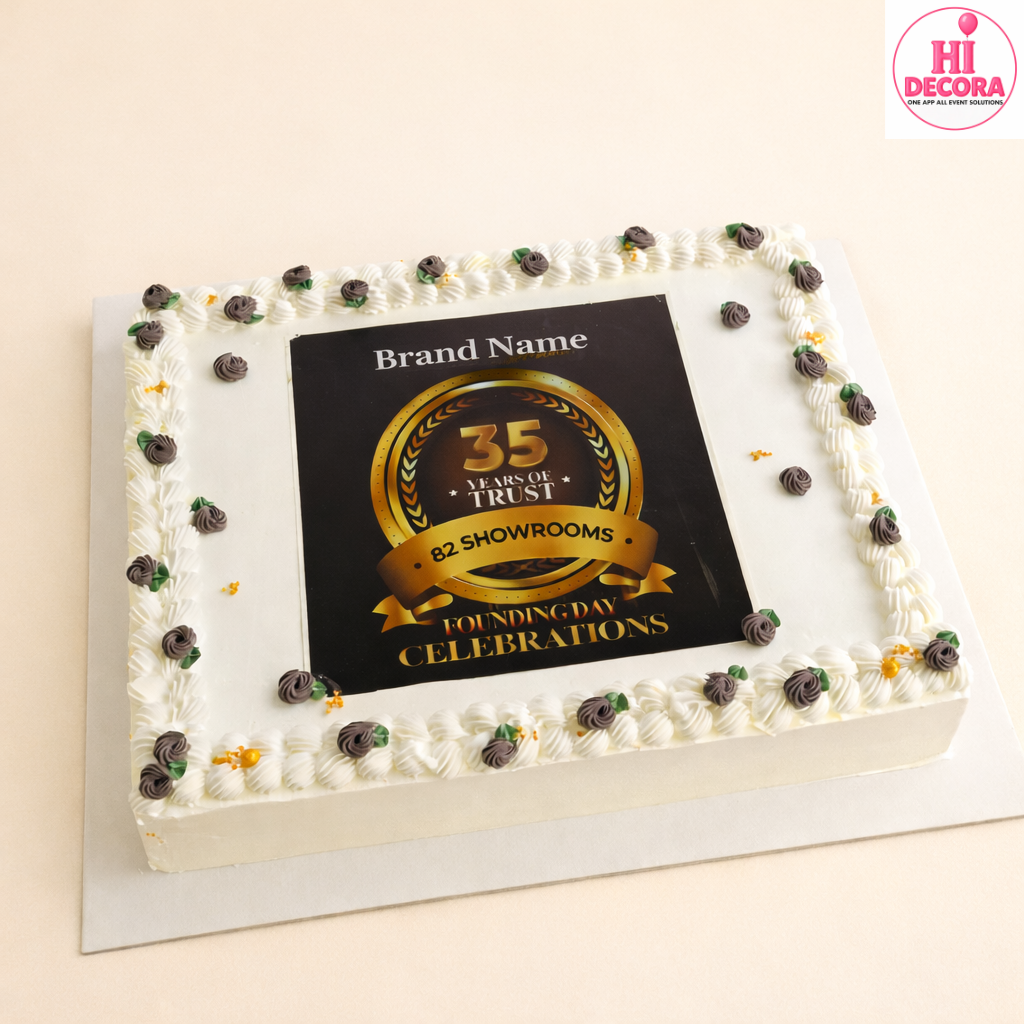 Brand Legacy Square Cake 