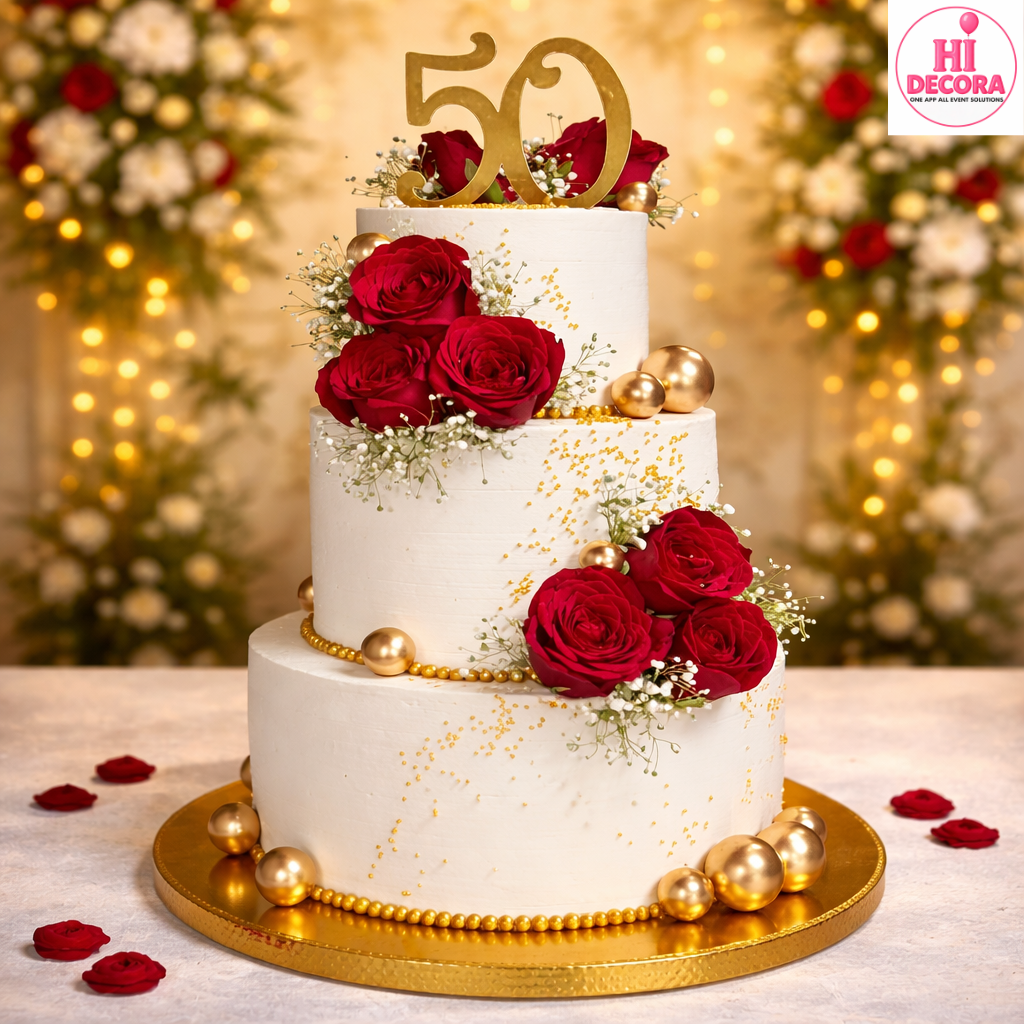 50 Year Love Tier Cake 