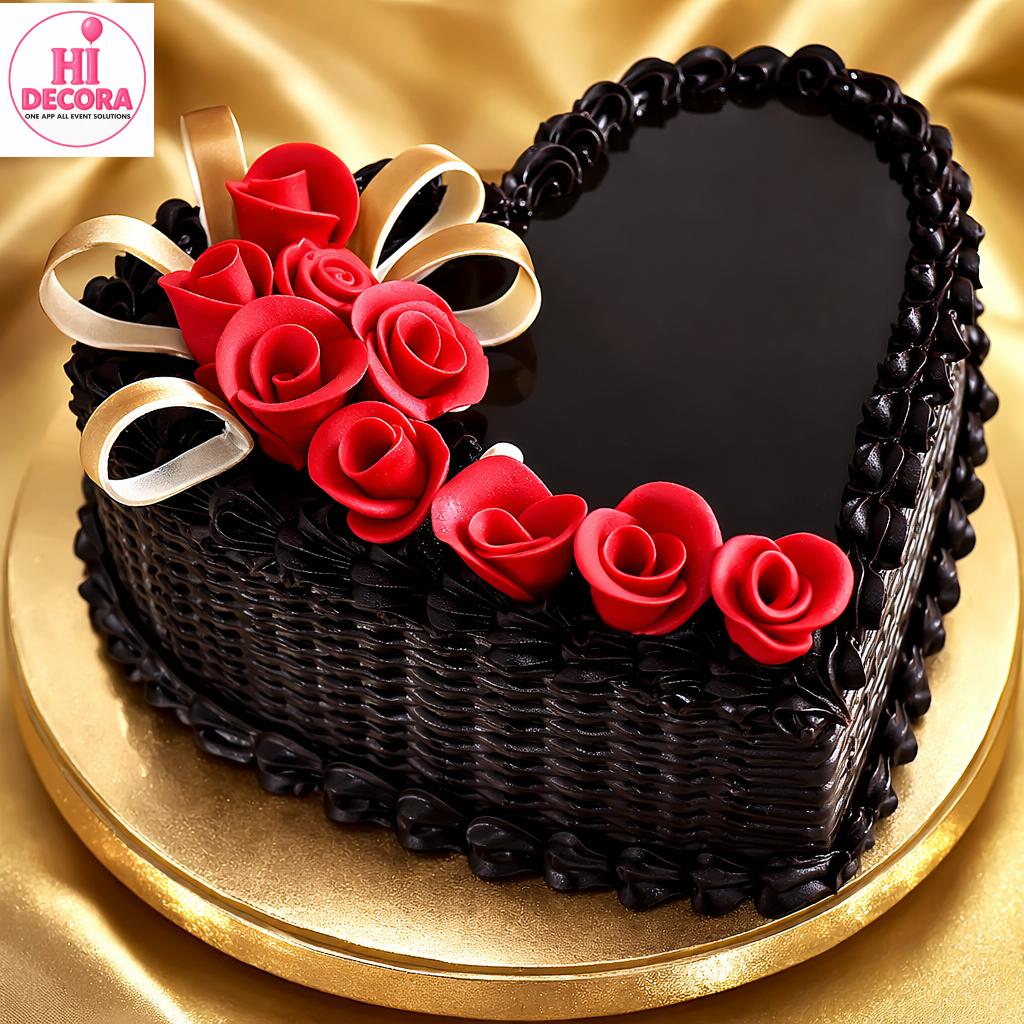 Choco Truffle Cake With Fondant Roses