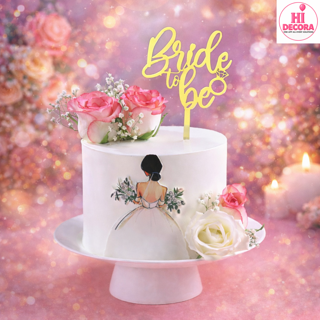 Bride Floral Cake 