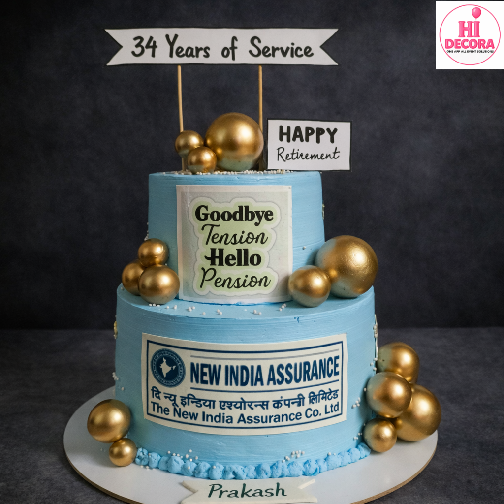 Service Retirement Tier Cake 